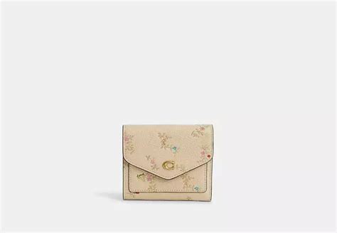 coach antique floral wallet